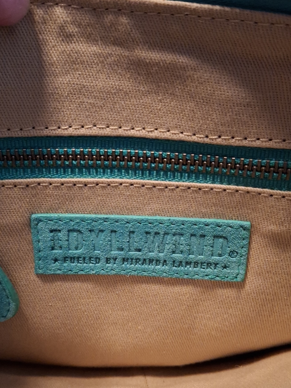 Miranda Lambert Idyllwind Teal Fringe Crossbody Bag with Adjustable Strap by - Picture 3 of 6